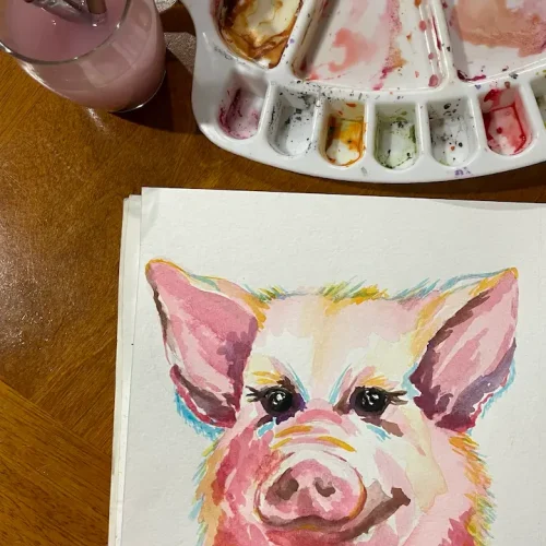 nikki ner- rainbow pig